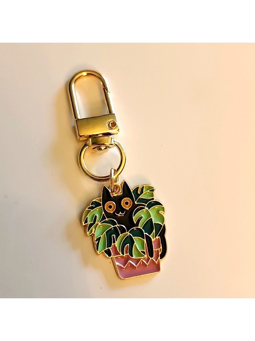 Mischievous CAT ZIPPER Pull purse charm Charm bracelet Lobster claw